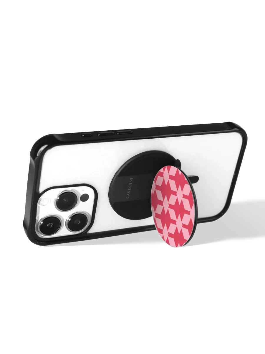 Retro Grid  Custom Mirror Grip Stand