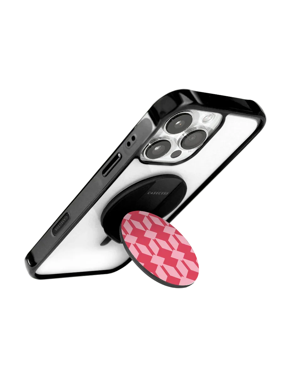 Retro Grid  Custom Mirror Grip Stand