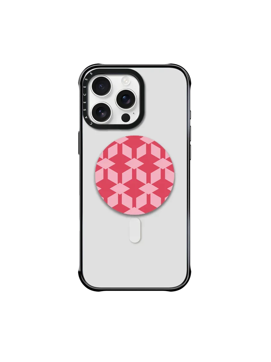 Retro Grid Custom Mirror Grip Stand