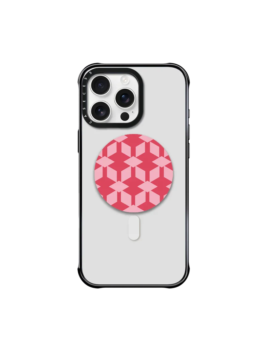 Retro Grid  Custom Mirror Grip Stand