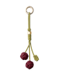 LeatherLoop Cherry Knot Charm – Burgundy & Olive