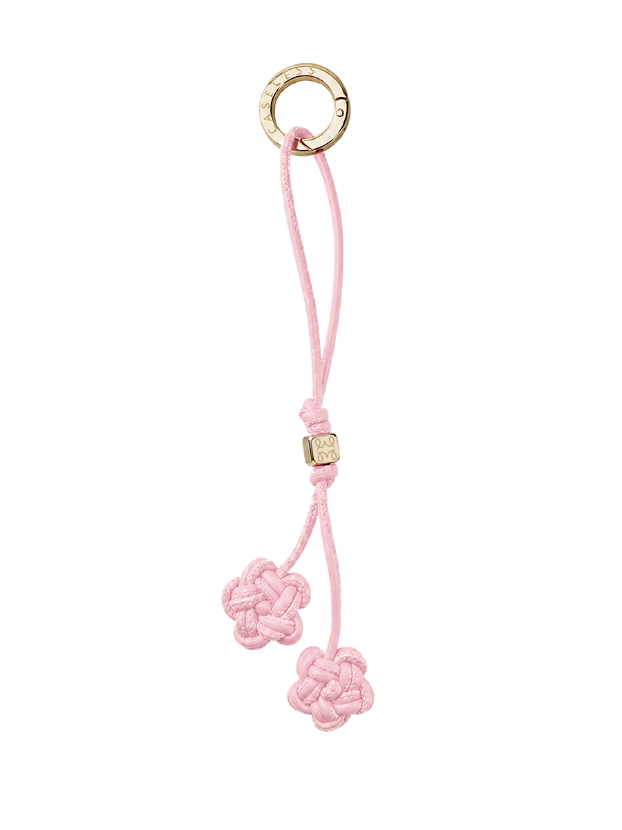 LeatherLoop Bloom Knot Charm – Blush