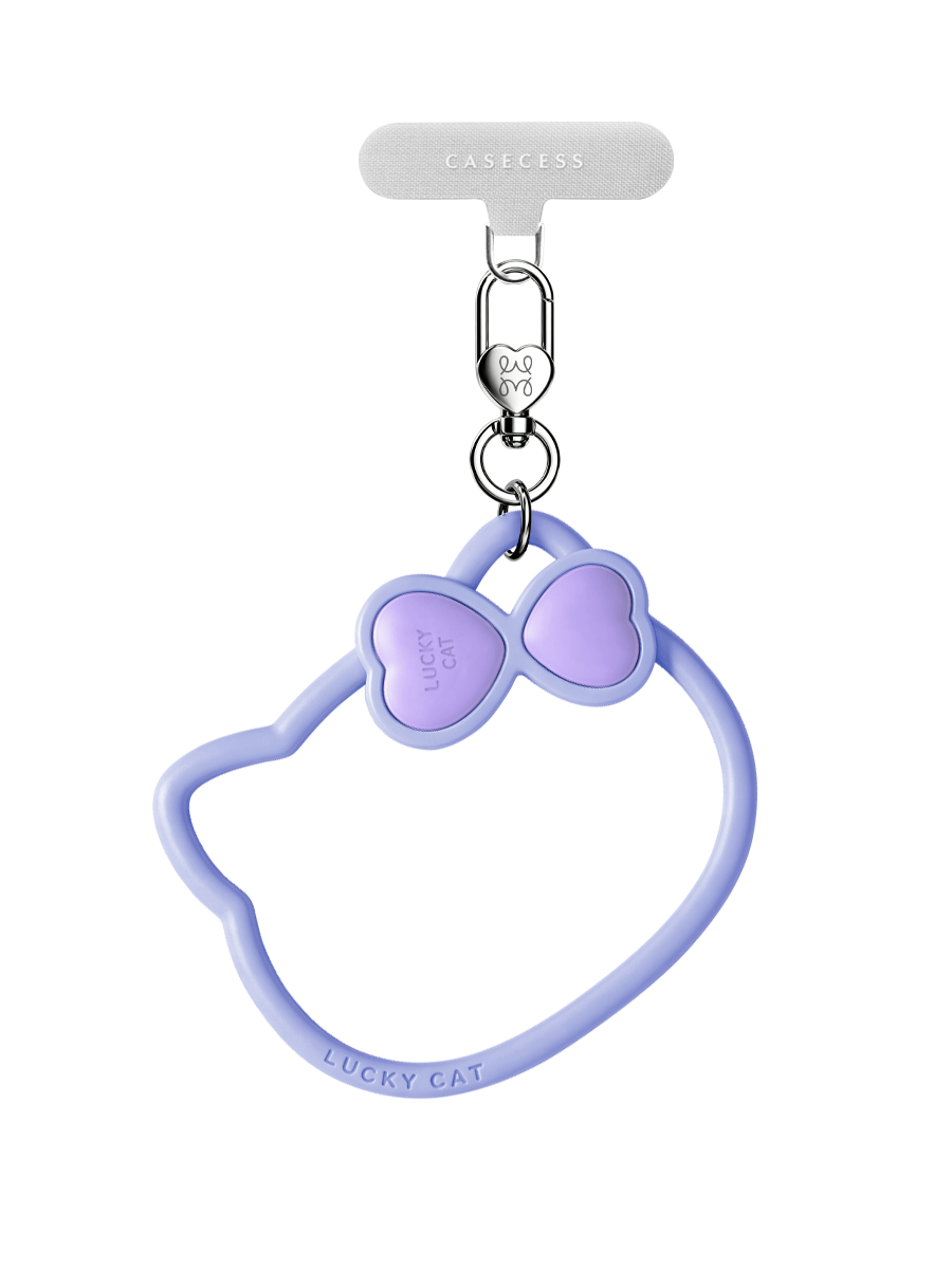 Jelly Charm Wristlet – Lucky Cat Lavender