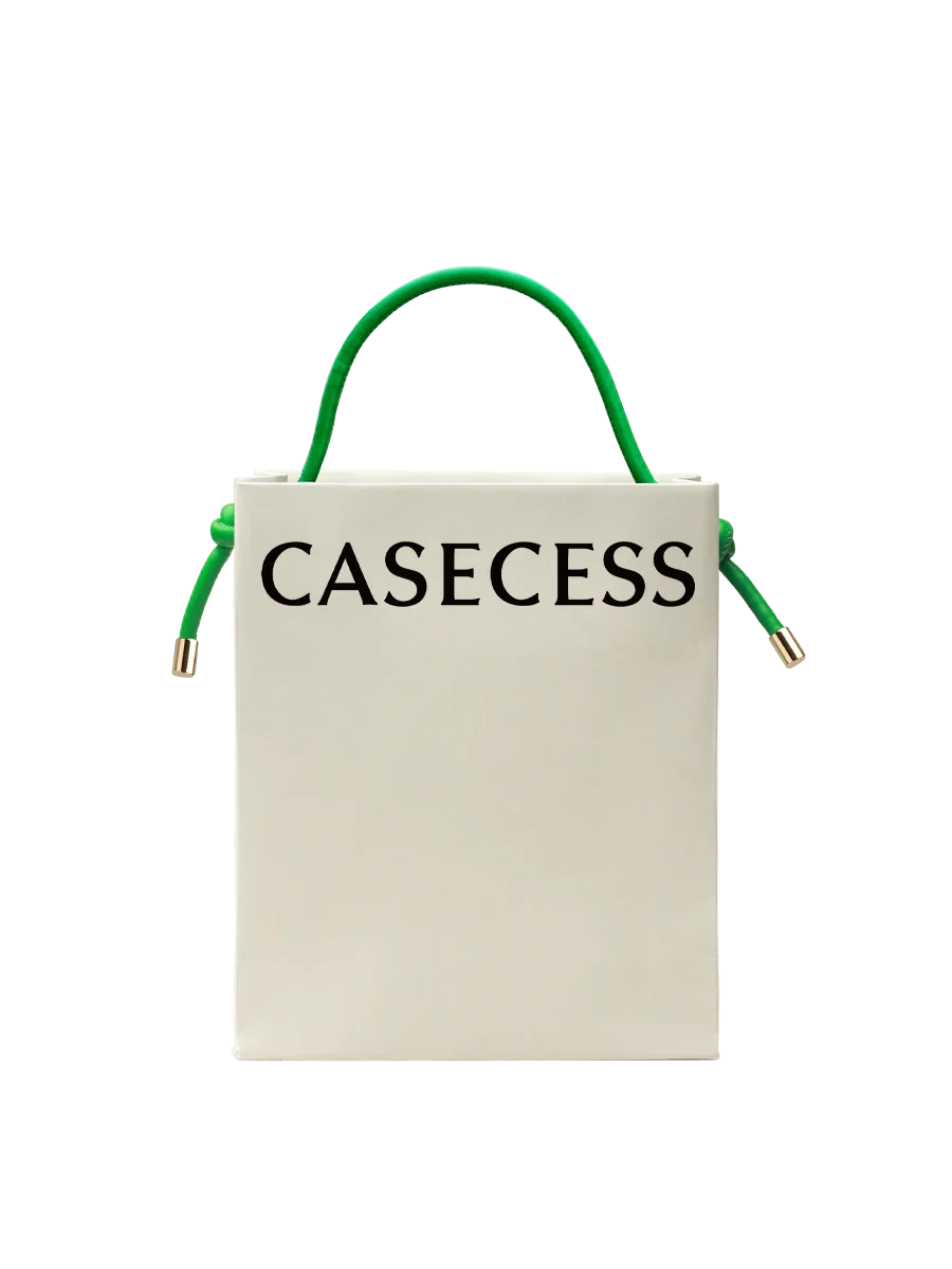 GiftTote Leather-Handle – Green