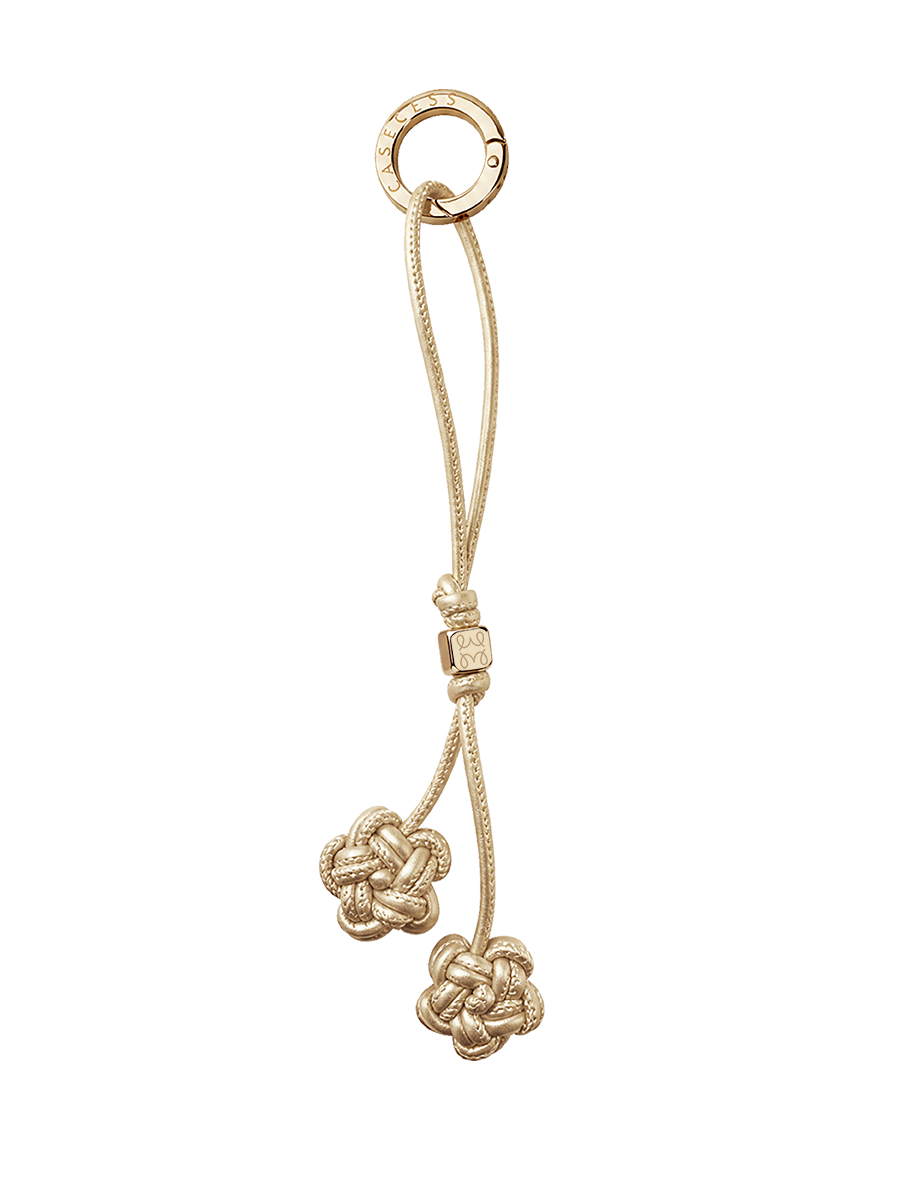 LeatherLoop Bloom Knot Charm – Goldbeam