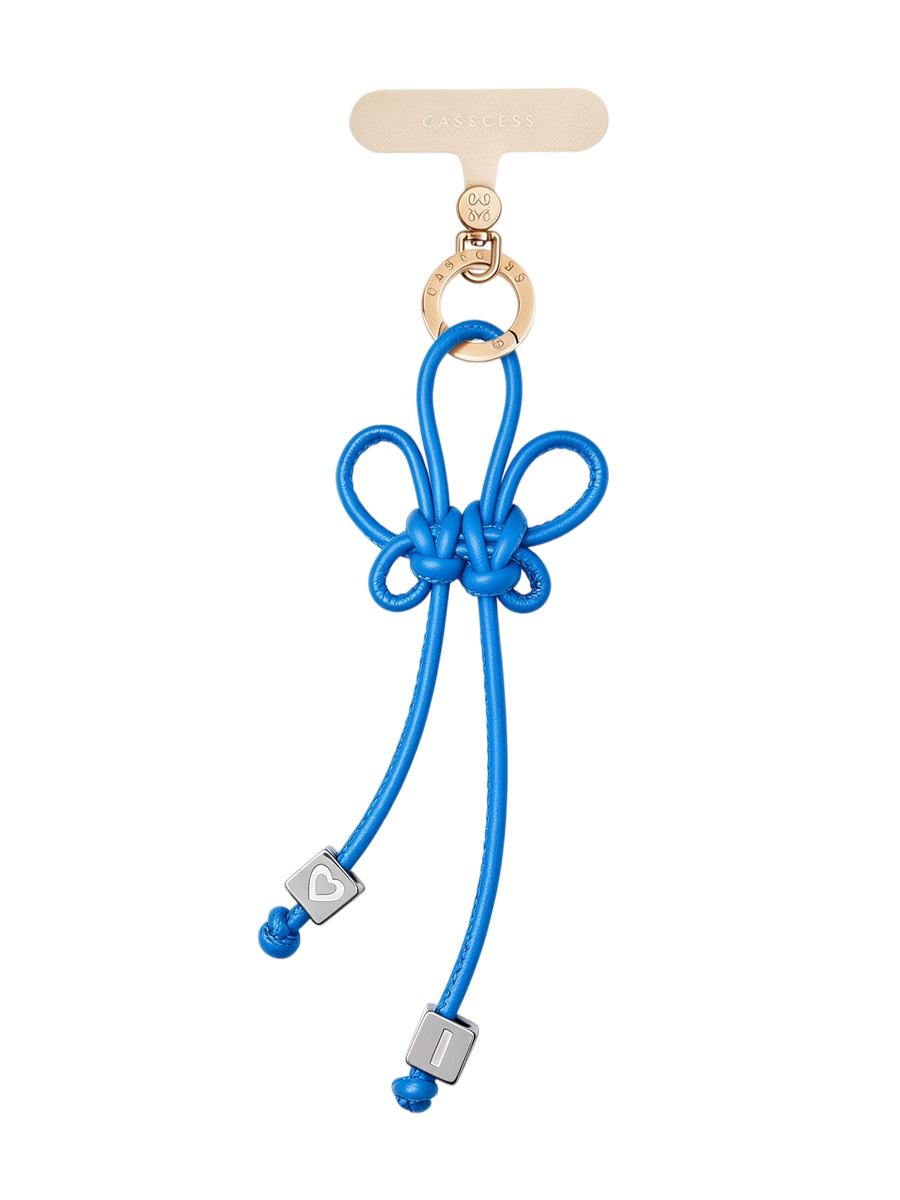 LeatherLoop Butterfly Charm – Sky Blue