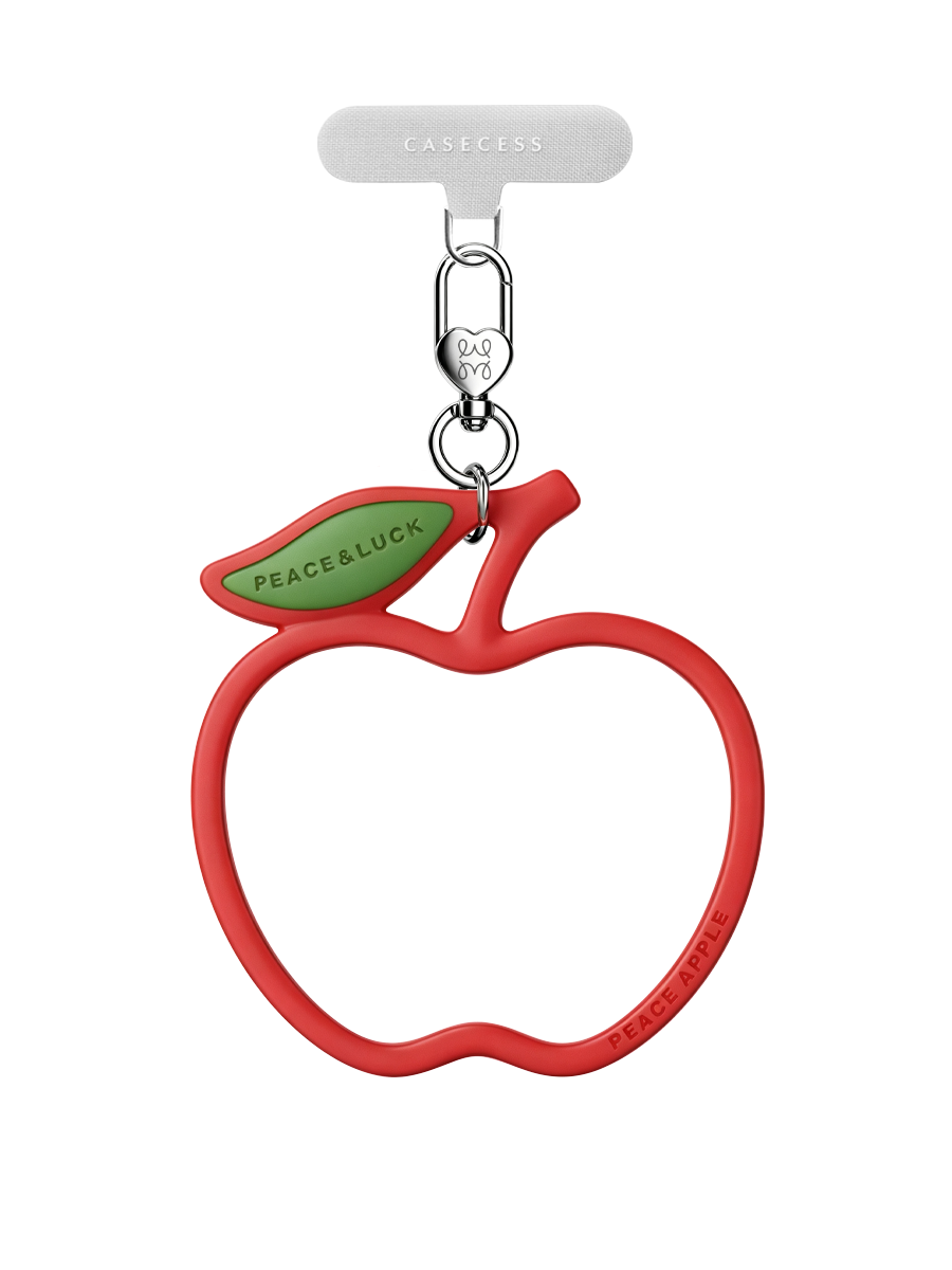 Jelly Charm Wristlet – Lucky Apple Crimson Red