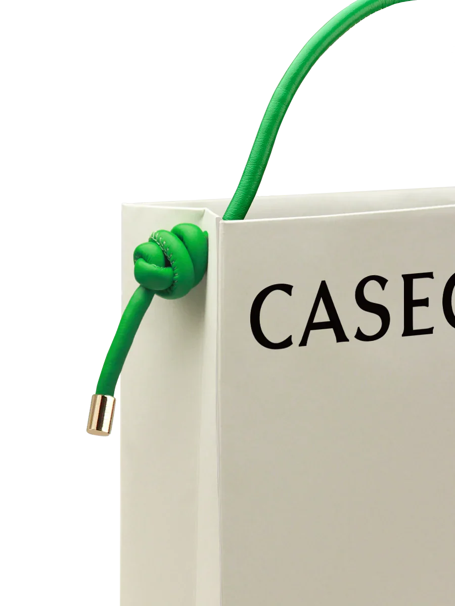 GiftTote Leather-Handle – Green