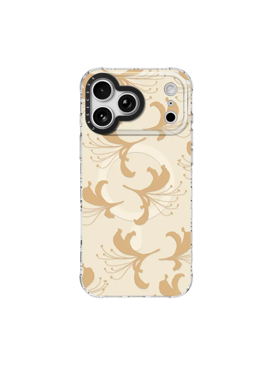 Honeysuckle Rise – Soft Gold Iridescent Mirror iPhone Case – MagSafe Compatible