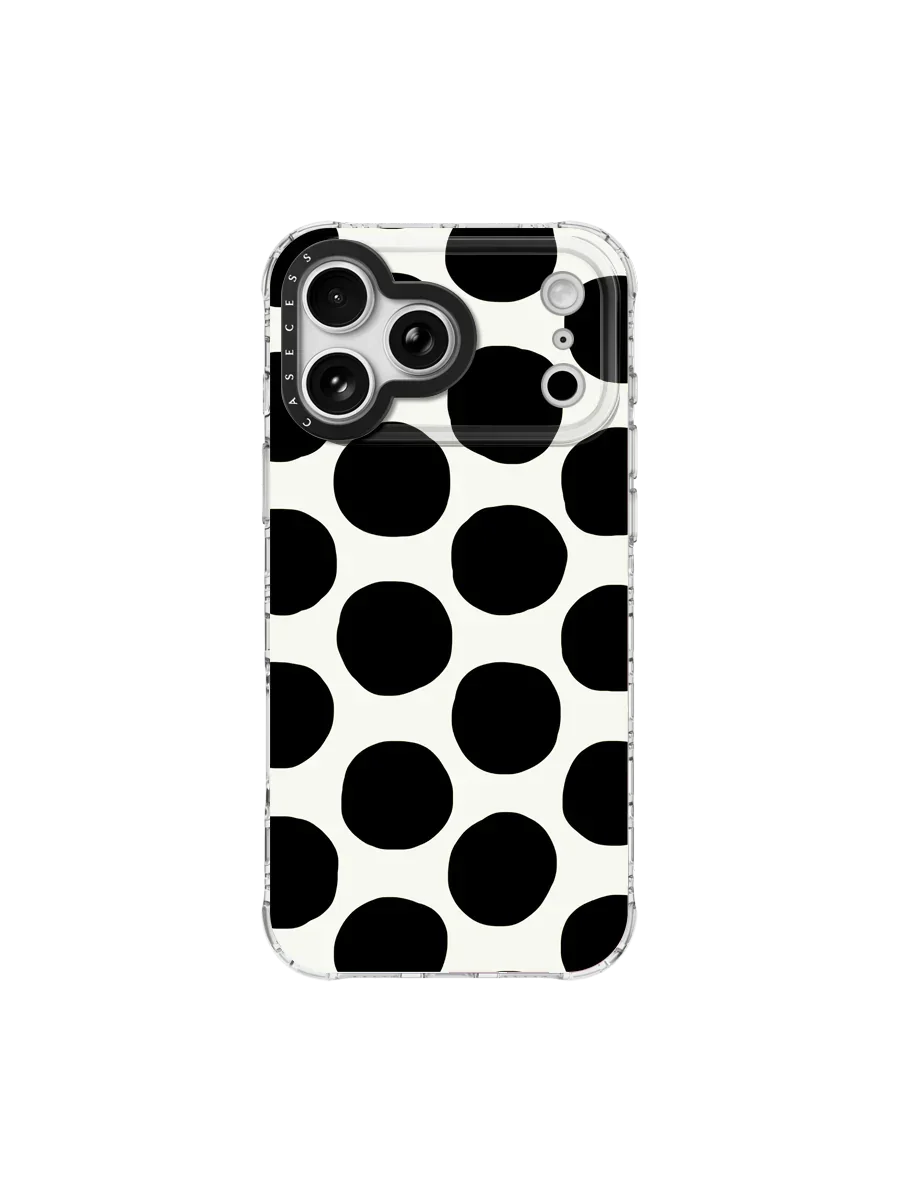 Pebblefield Bloom – Noir Iridescent Mirror iPhone Case-MagSafe Compatible