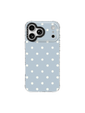 Pebblefield Sprinkle – Mist Blue Print iPhone Case – MagSafe Compatible