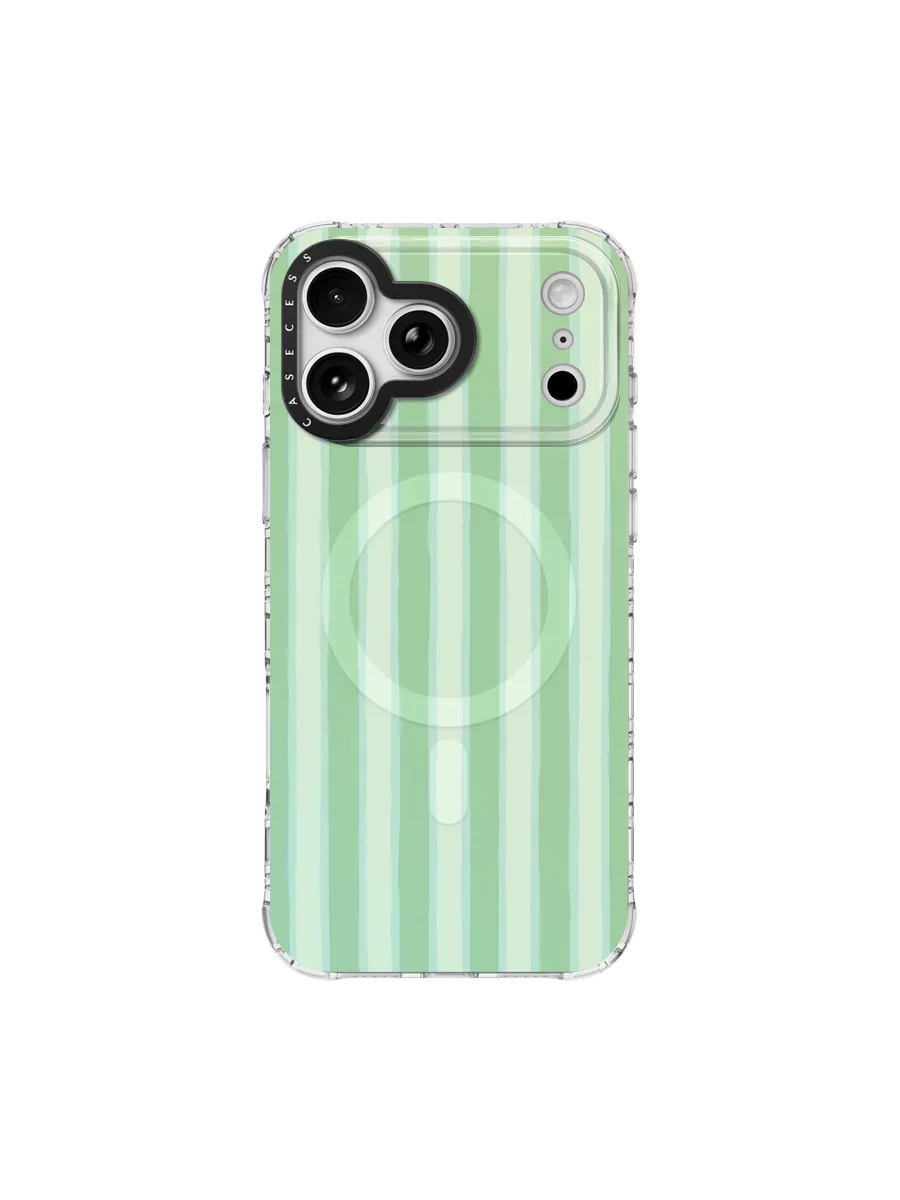 Timberlines Flow – Moss Iridescent Mirror iPhone Case – MagSafe Compatible