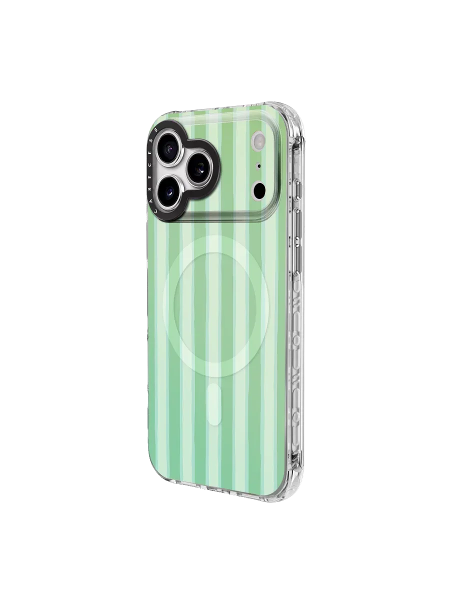 Timberlines Flow – Moss Iridescent Mirror iPhone Case – MagSafe Compatible