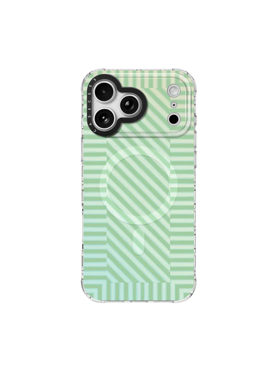 Timberlines Patch – Moss Iridescent Mirror iPhone Case – MagSafe Compatible