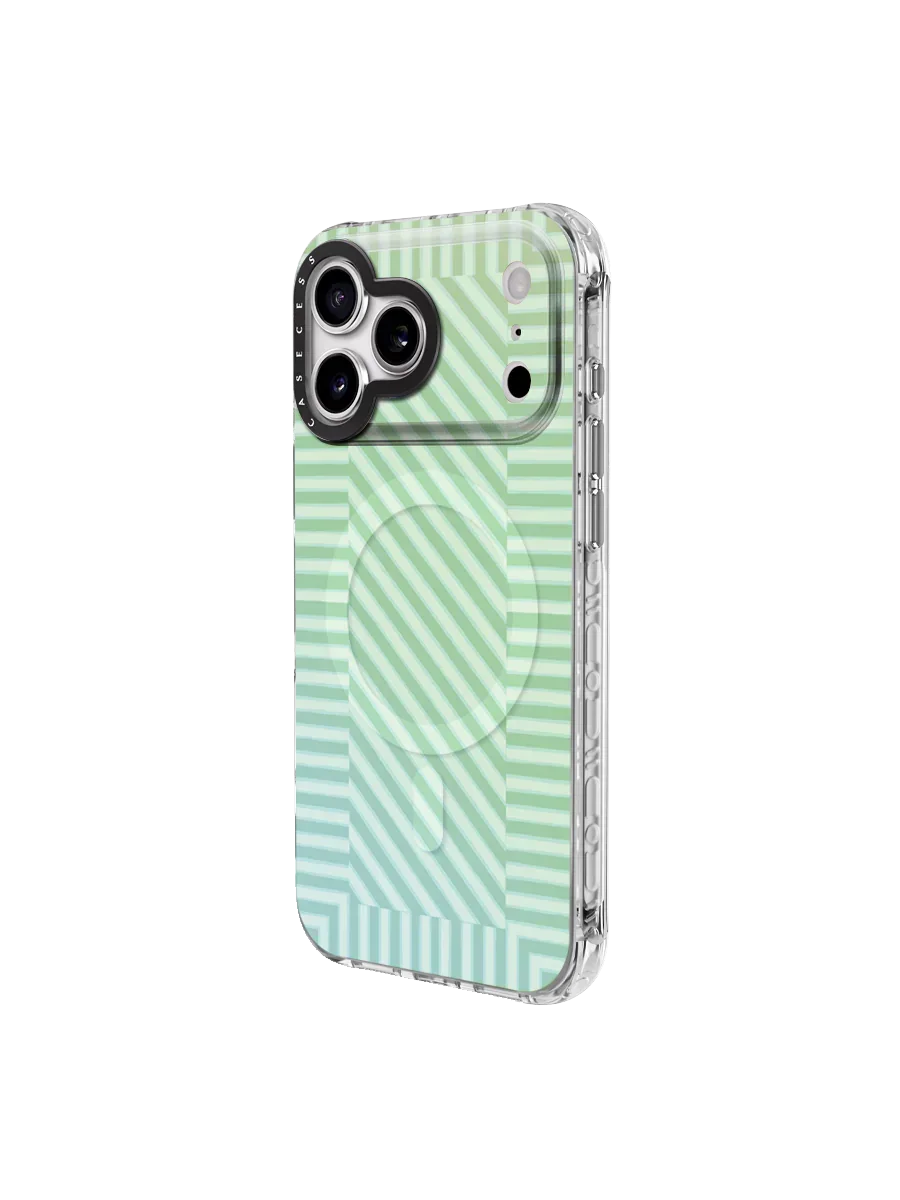 Timberlines Patch – Moss Iridescent Mirror iPhone Case – MagSafe Compatible