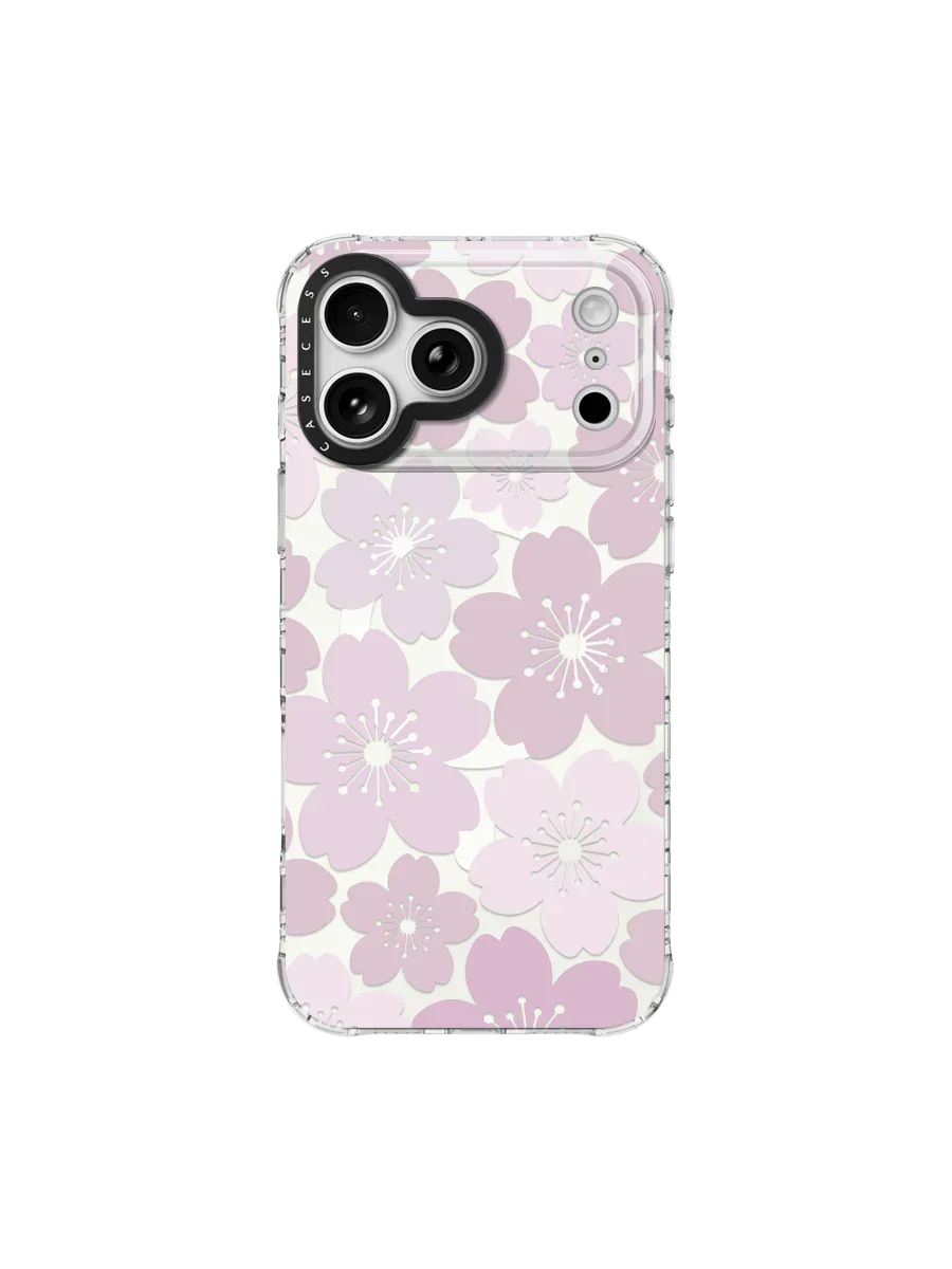 Sakura Skygarden – Blush Mirror iPhone Case – MagSafe Compatible