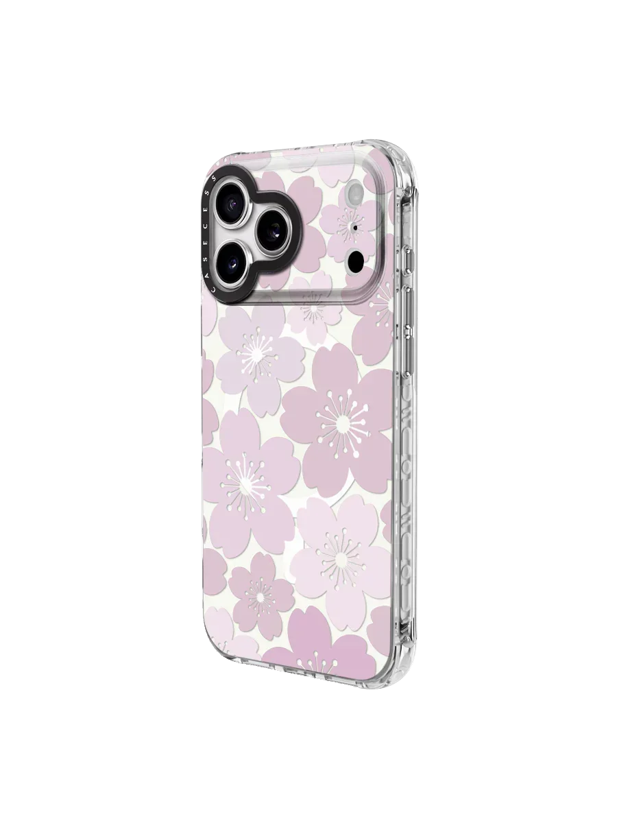 Sakura Skygarden – Blush Mirror iPhone Case – MagSafe Compatible
