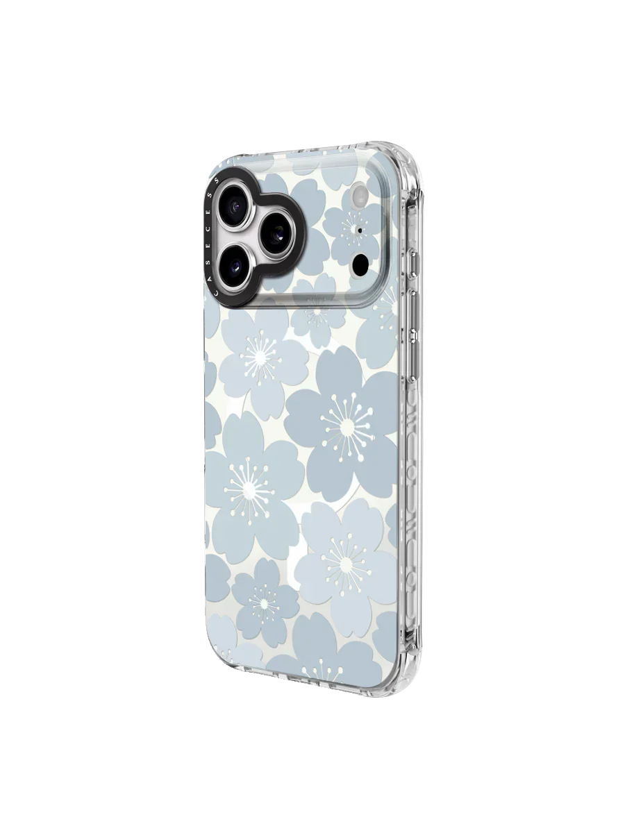 Sakura Skygarden – Mist Blue Mirror iPhone Case – MagSafe Compatible