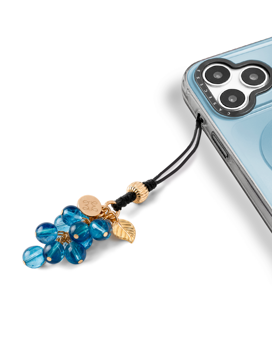 Crystal Vine Charm – Aqua Blue