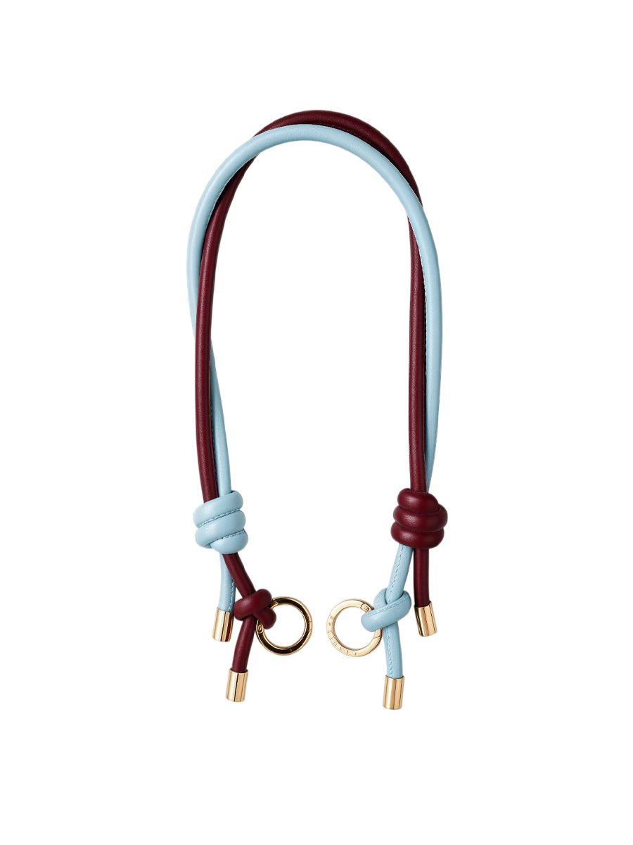 NomadStrap Cross-body Strap – Burgundy & Mist Blue