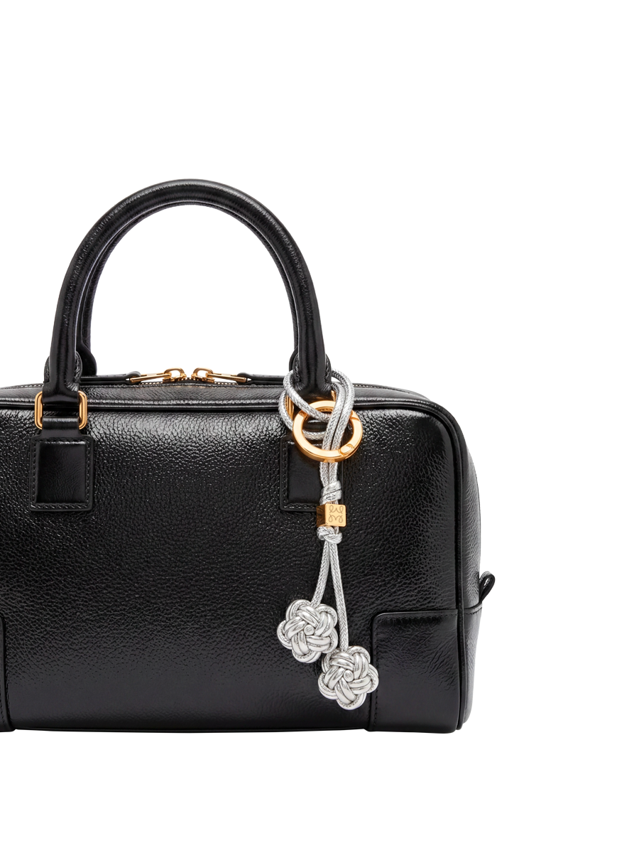 LeatherLoop Bloom Knot Charm – Sliver