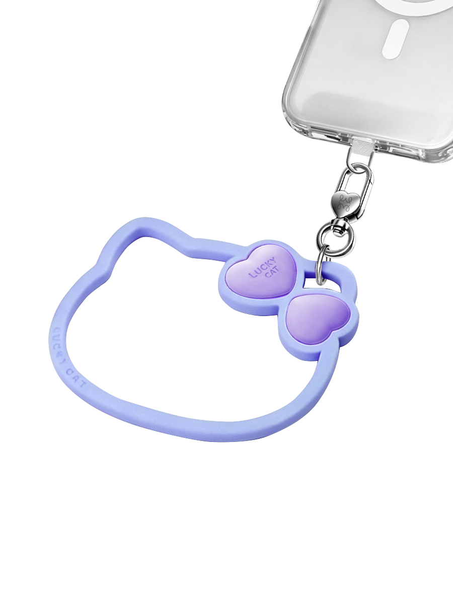 Jelly Charm Wristlet – Lucky Cat Lavender