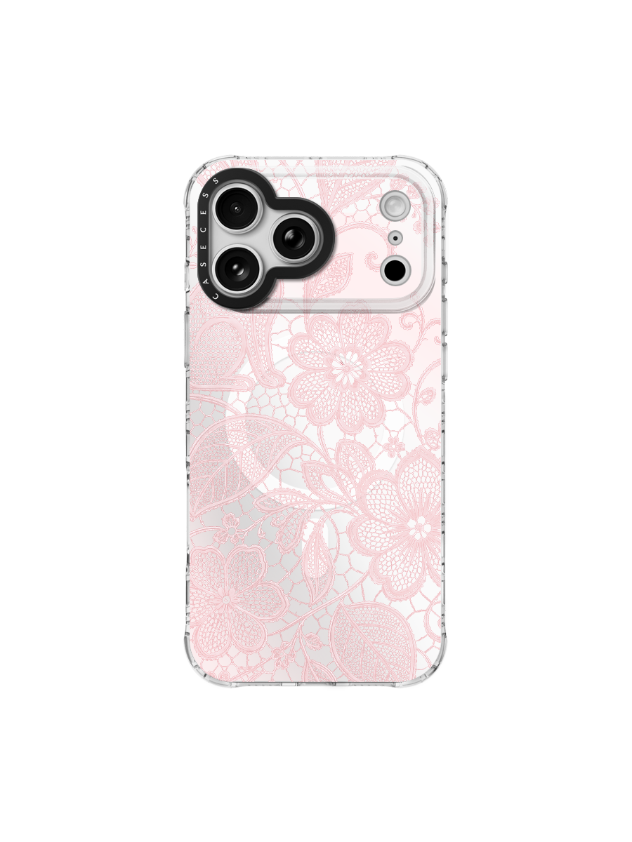 Enchanted Garden – Blush Pink Iridescent Mirror Case