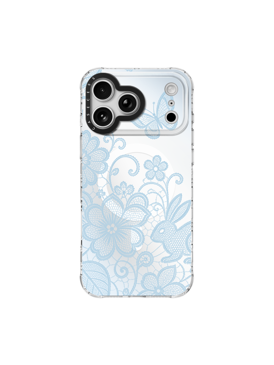 Enchanted Hare – Blue Mist Iridescent Mirror Case MagSafe Compatible 