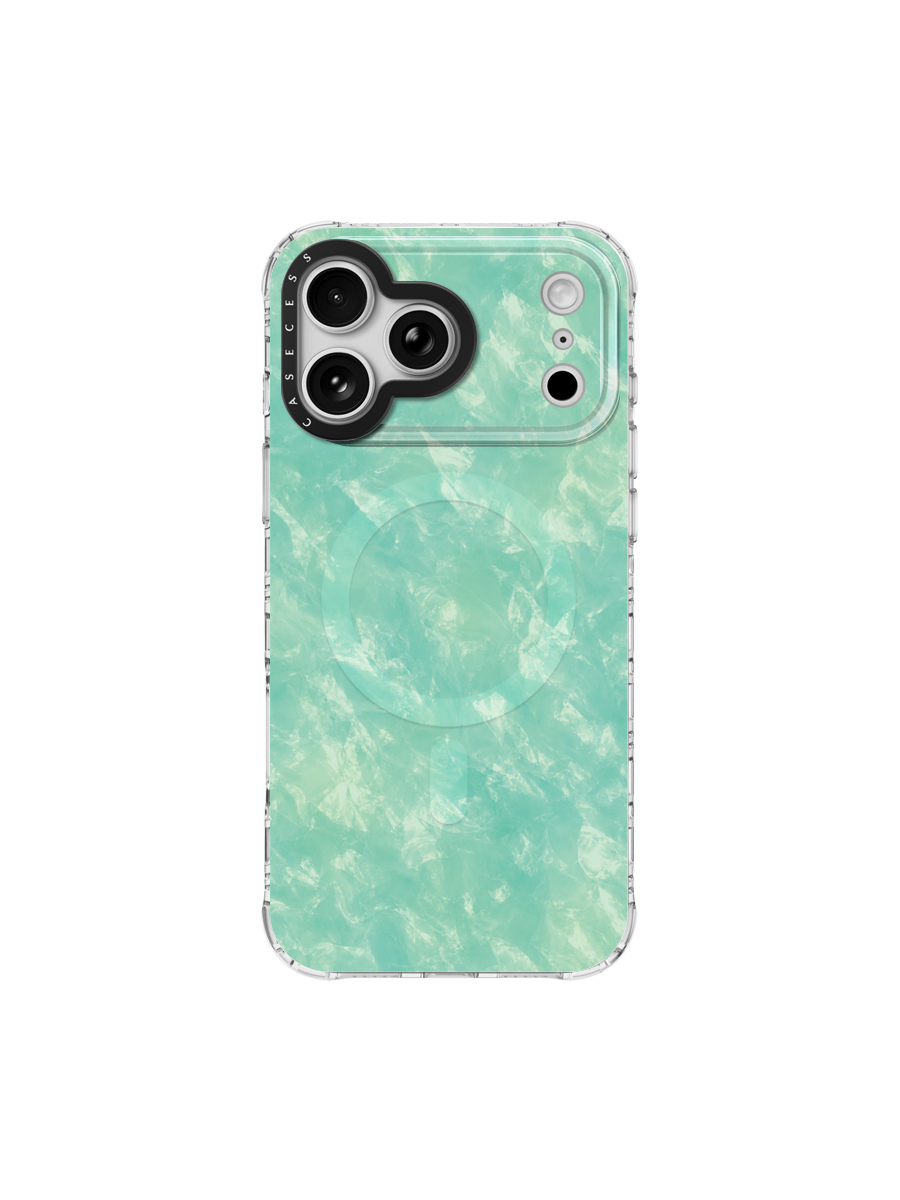 Mint Lagoon Pearl Shell iPhone case
