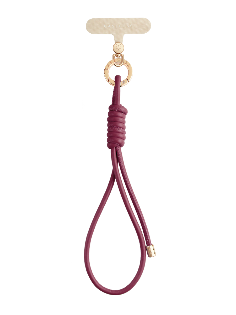 WanderLoop Single-Twist Charm – Deep Cherry