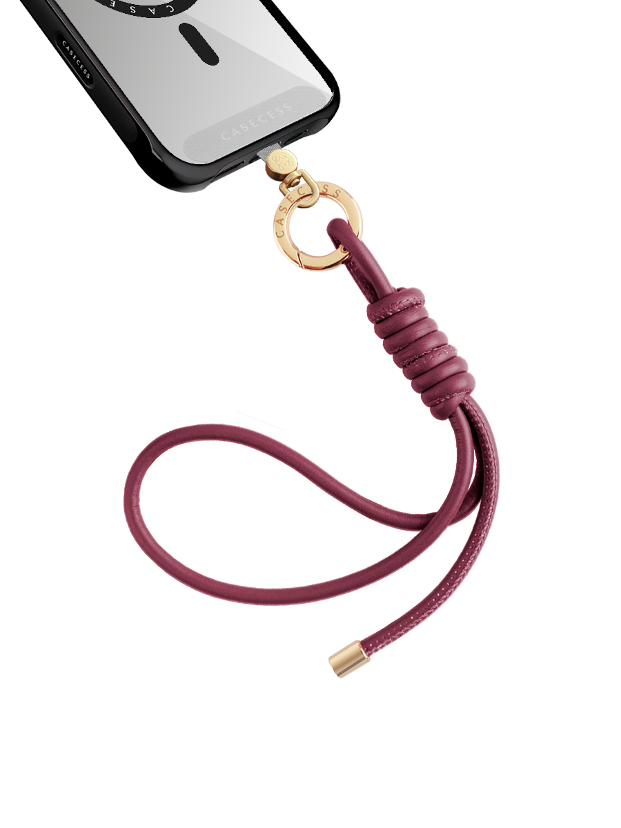 WanderLoop Single-Twist Charm – Deep Cherry