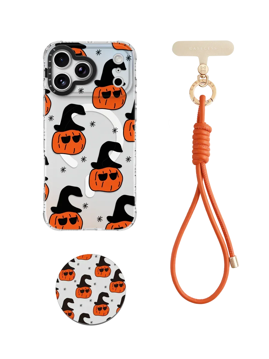 Witchy Pumpkins Wrist Carry Set 3 Piece
