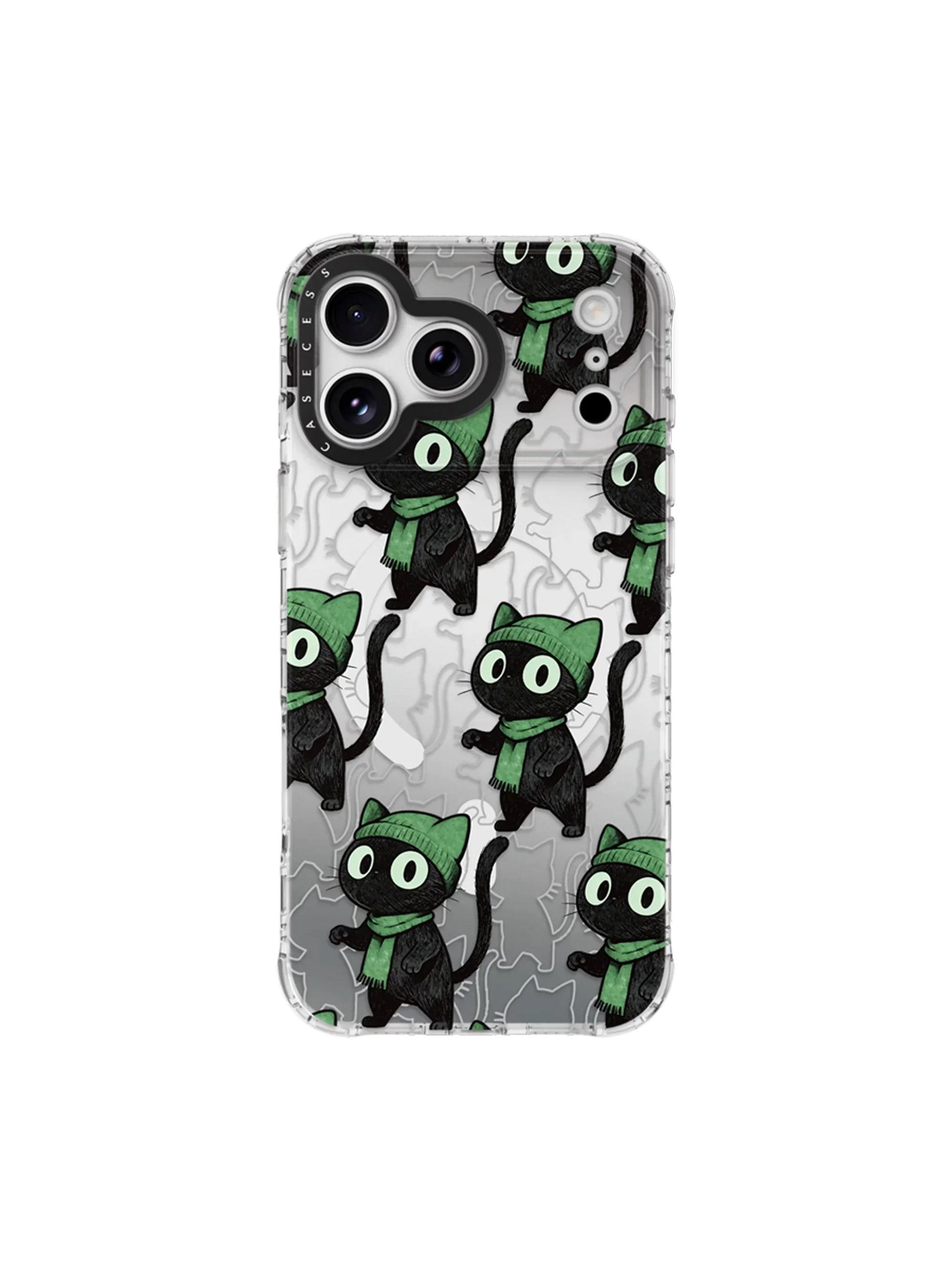 Mossy Eyes: Wandering Loop Iridescent Mirror iPhone Case – MagSafe Compatible