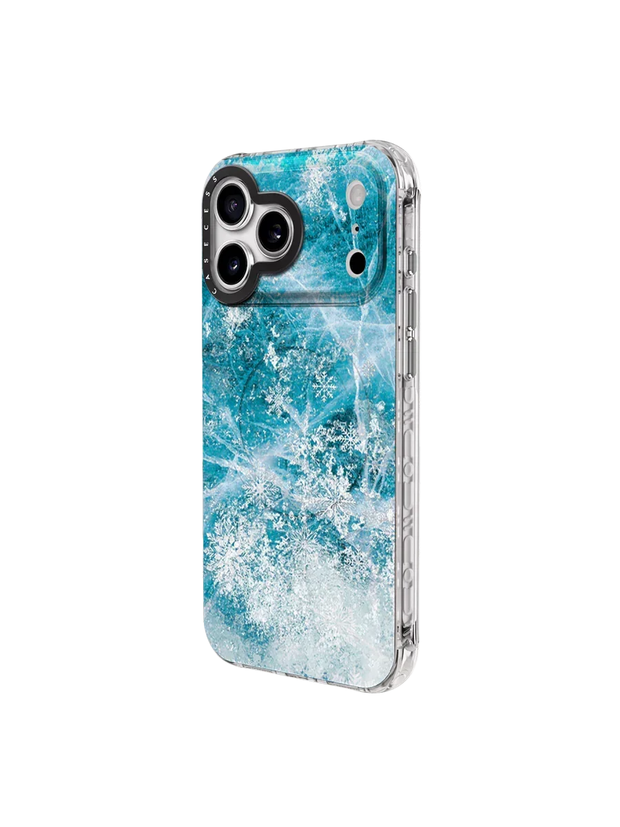 Frozen Bloom Iridescent Mirror iPhone Case – MagSafe Compatible