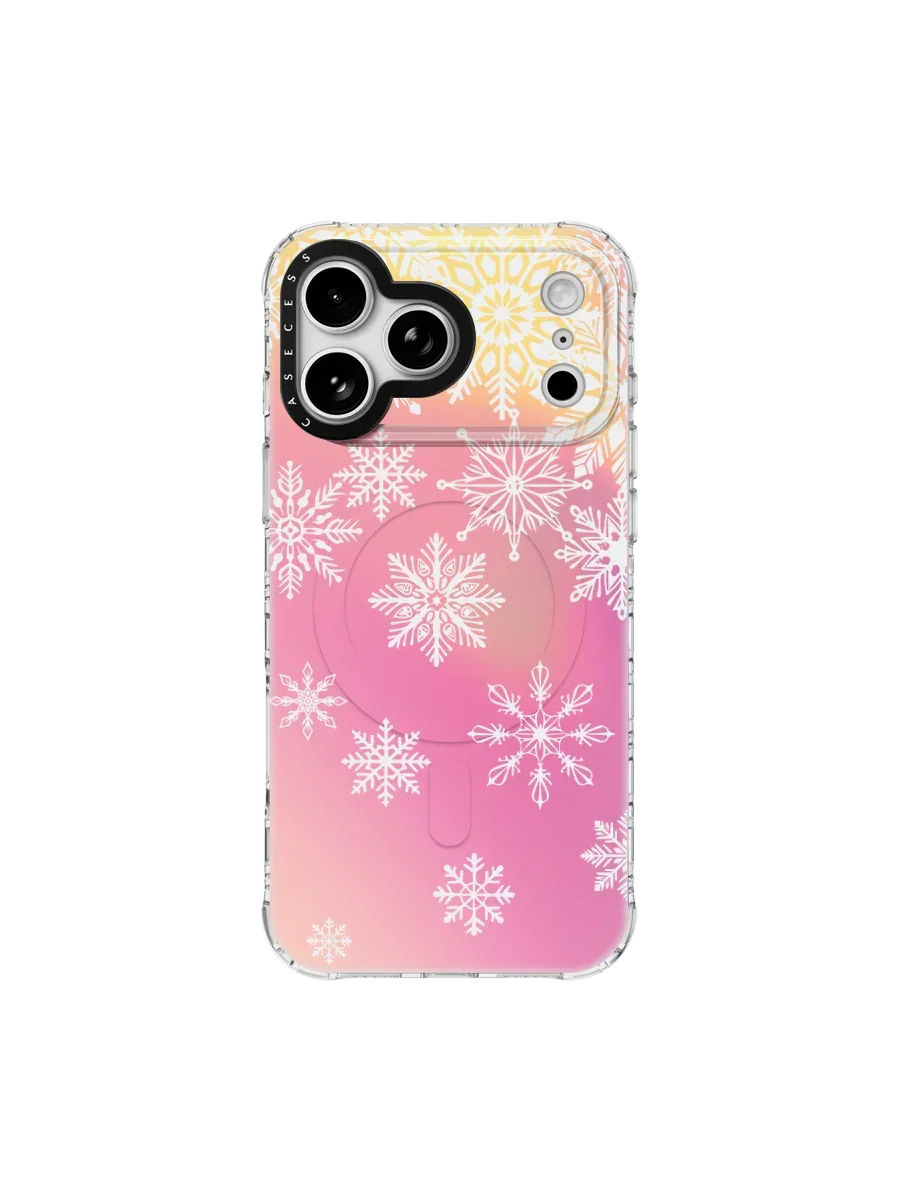 Snowflake Dawn Iridescent iPhone Case – MagSafe Compatible
