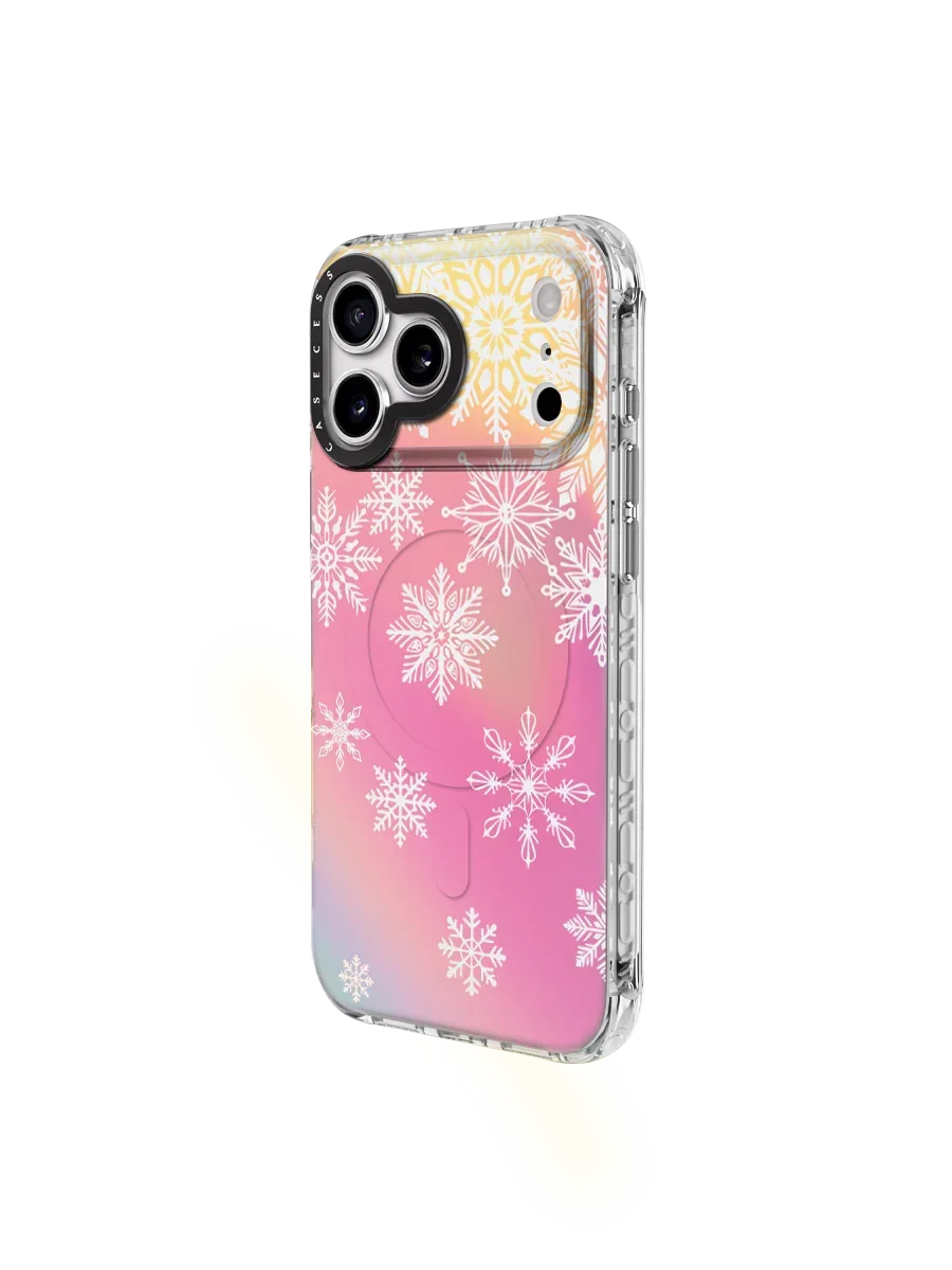 Snowflake Dawn Iridescent iPhone Case – MagSafe Compatible