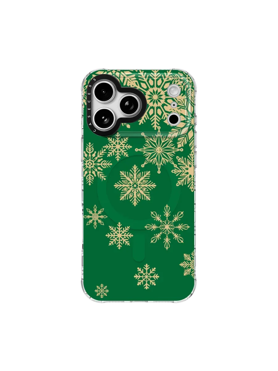 Snowflake Pinefall Iridescent iPhone Case – MagSafe Compatibl