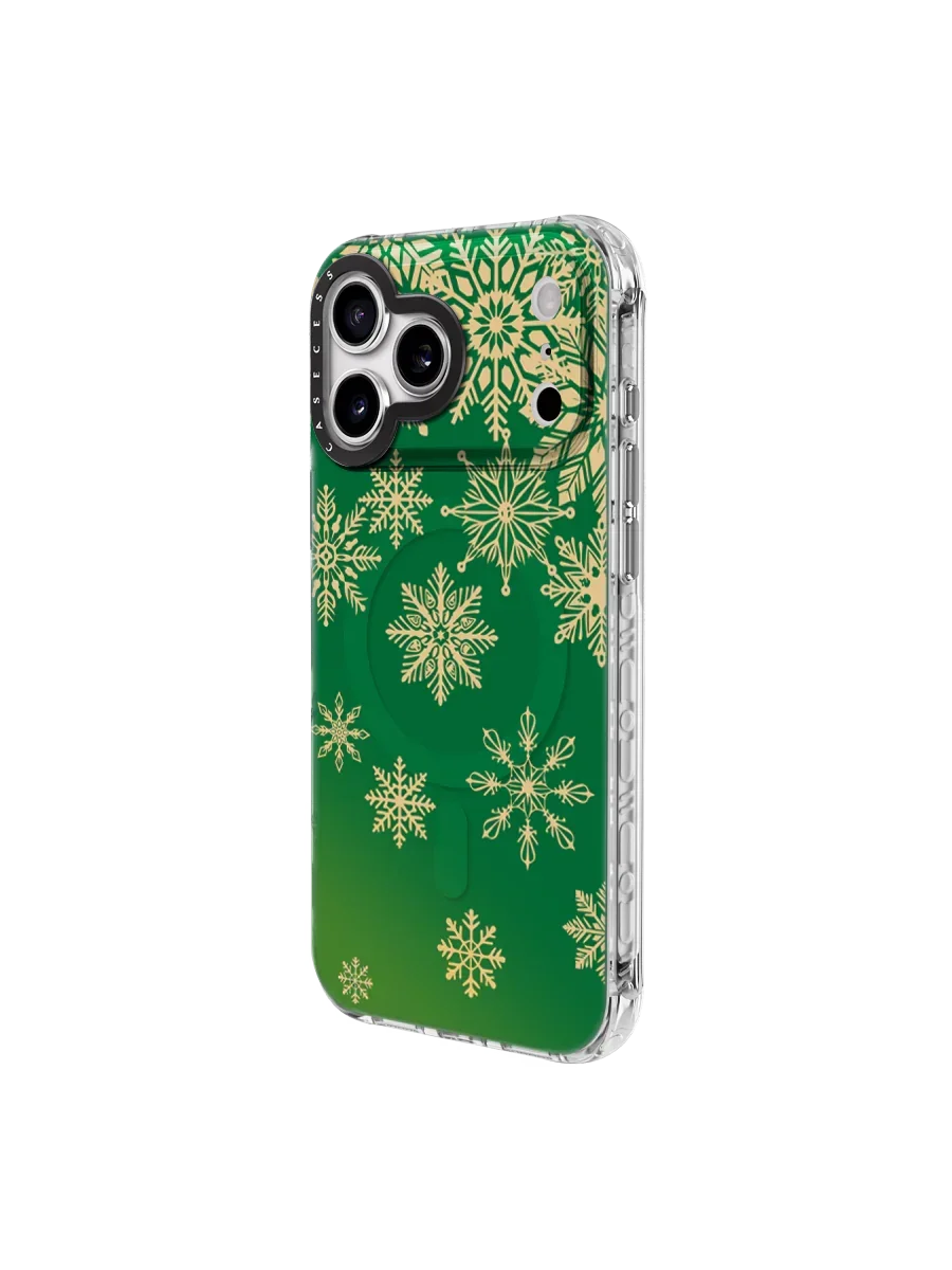 Snowflake Pinefall Iridescent iPhone Case – MagSafe Compatibl
