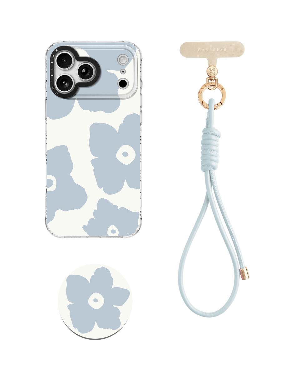 Bloomkin Glow – Soft Blue Wrist Carry Set 3-Piece