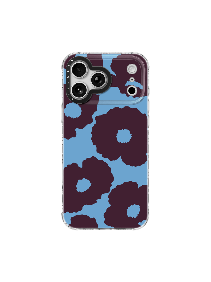 Poppy Reverie – &nbsp;Burgundy &amp; Glacier Iridescent Case 