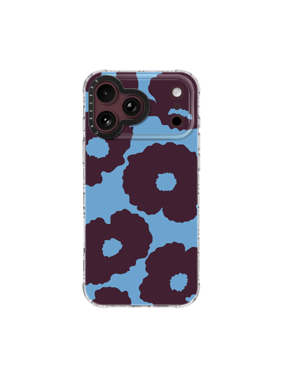  Poppy Reverie – &nbsp;Burgundy &amp; Glacier Iridescent Case 