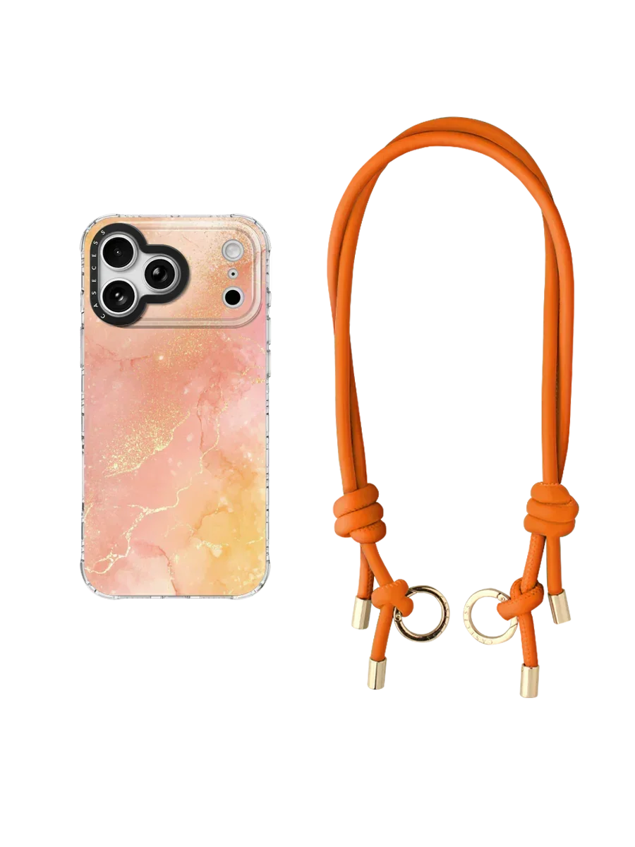 Peach Glow Crossbody Utility Set 2-Piece
