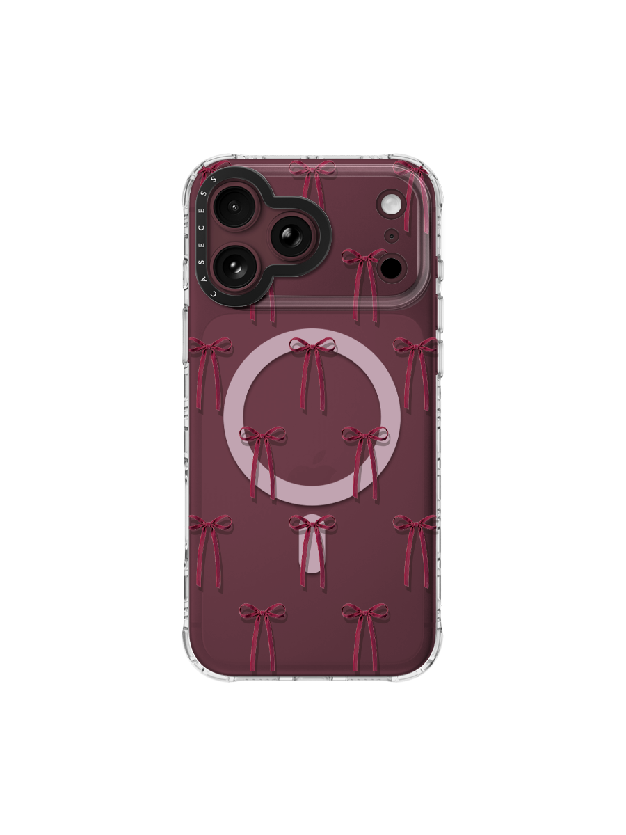 Ribbon Interlude – Burgundy Clear