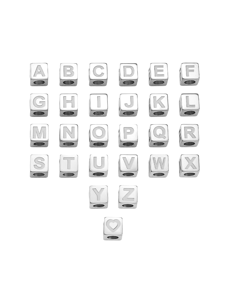 SilverGlyph Cube Charm