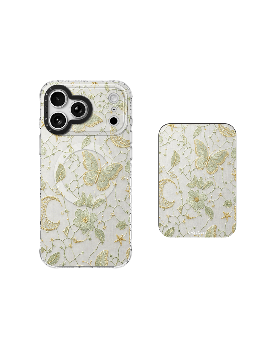 Moonvine Butterfly-Moonlit Sage Cardholder Stand Set 2-Piece