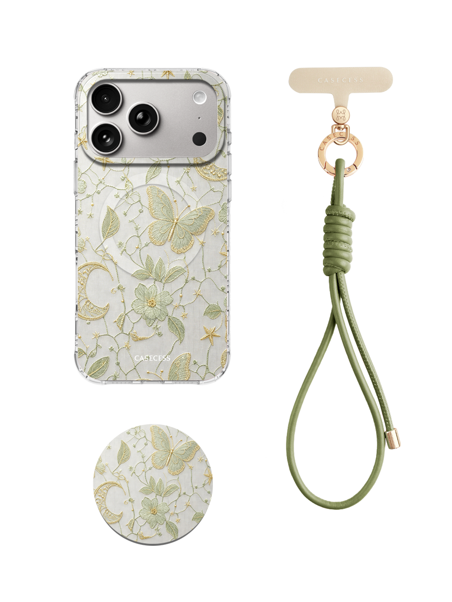 Moonvine Butterfly-Moonlit Sage Wrist Carry Set 3-Piece