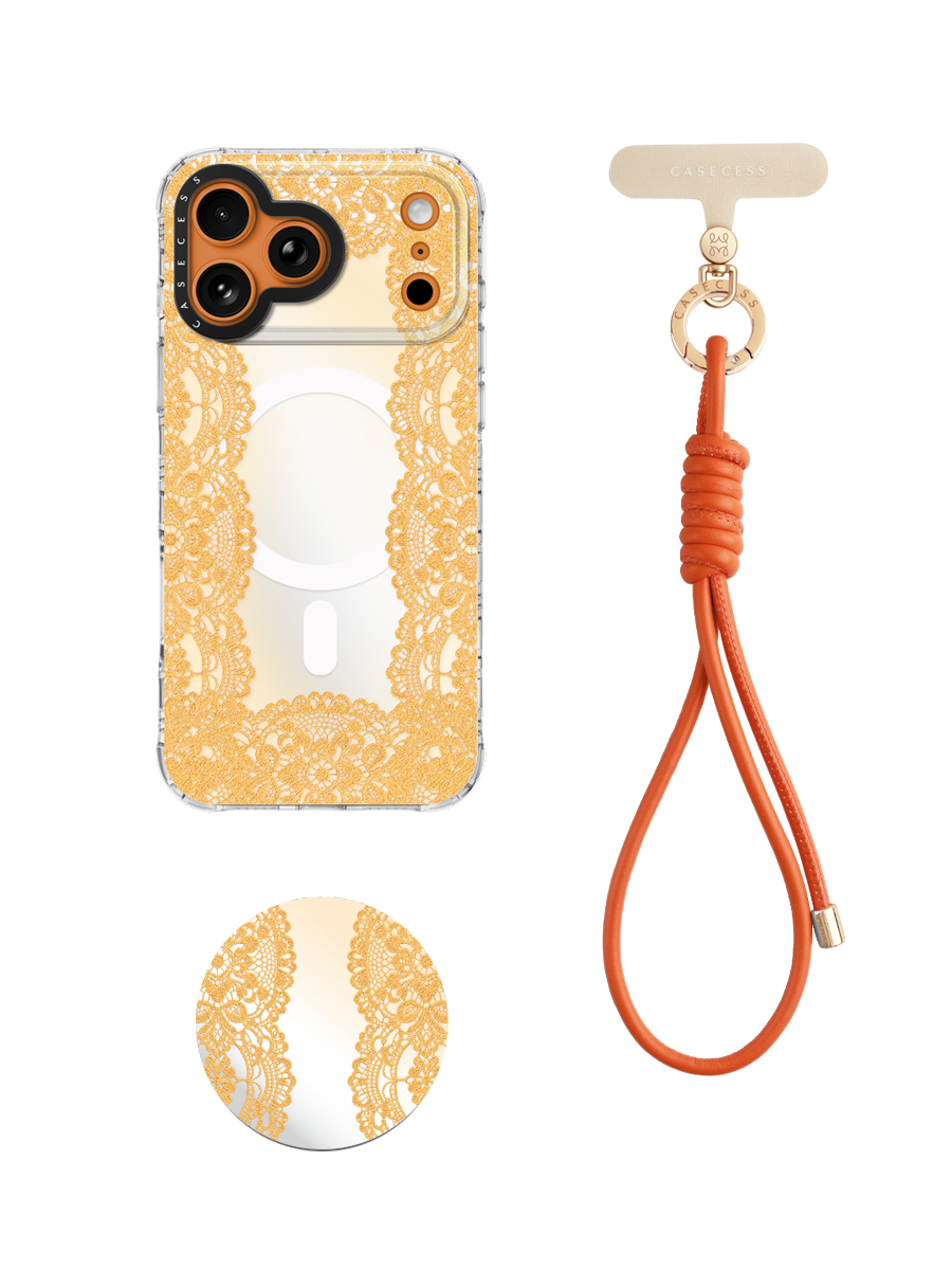 Lace Veil – Golden Honey Wrist Carry Set 3-Piece