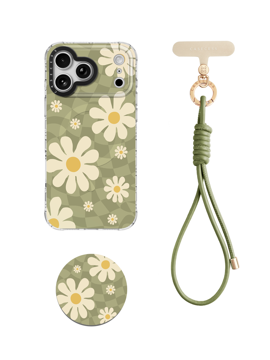 Sage Daisy Drift Wrist Carry Set 3-Piece
