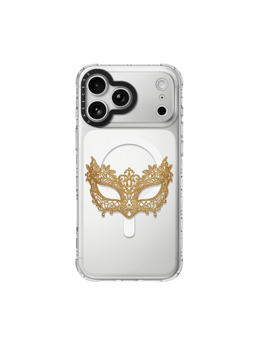 Gilded Phantom Mask –  Gold Clear