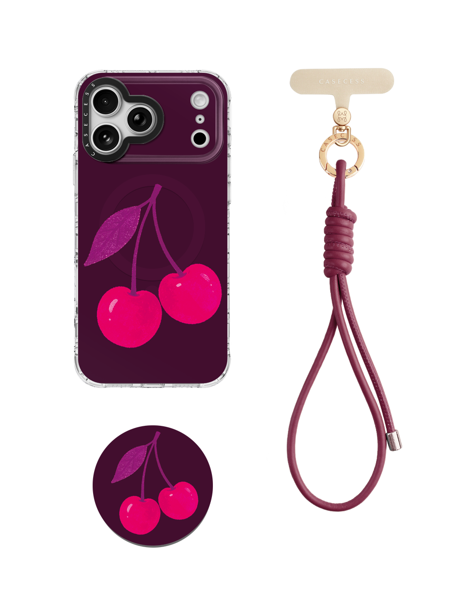 Cherry After Dark Wrist Carry Set 3-Piece
